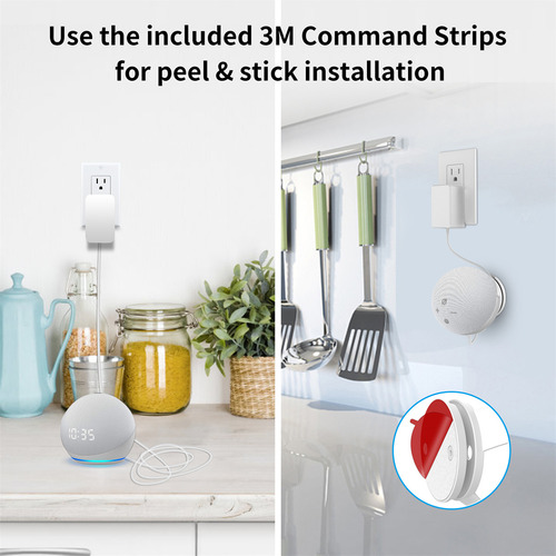 Soporte De Pared Plusacc Para Alexa Echo Dot De Cuarta Gener