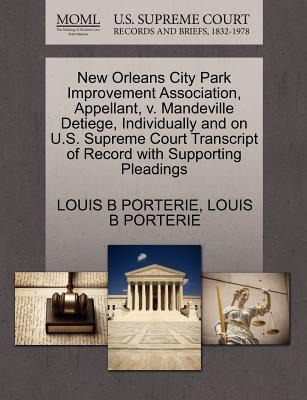 Libro New Orleans City Park Improvement Association, Appe...