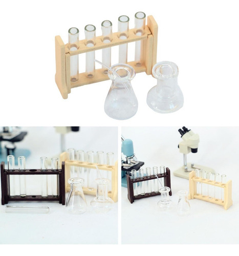 De Laboratorio De Ciencia De Juguete En Miniatura Beige