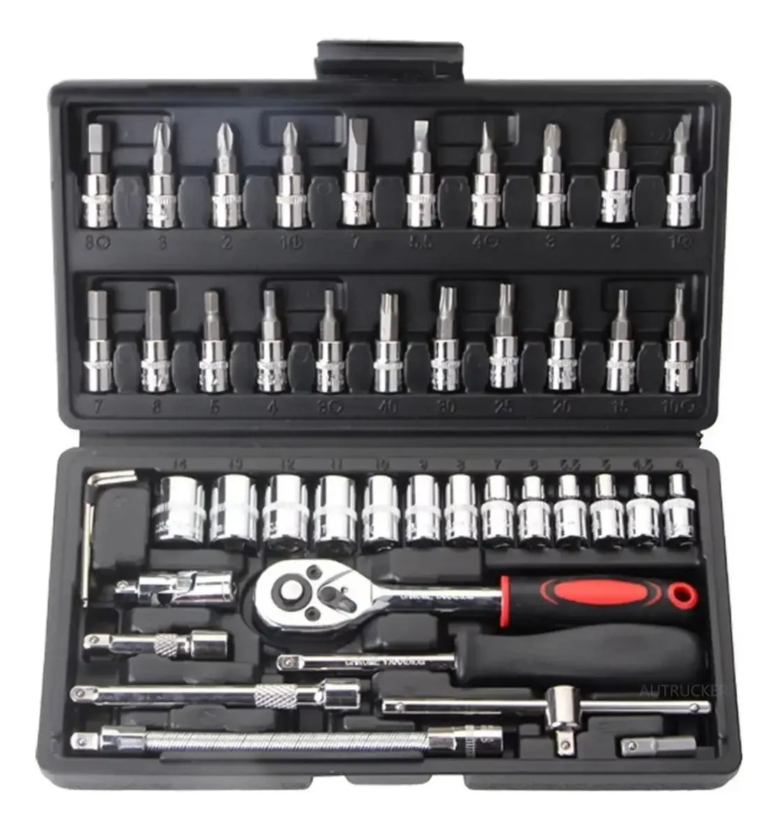 Autocle Juego Herramientas MecĂĄnicas Dados Acerokit Kit 46pc