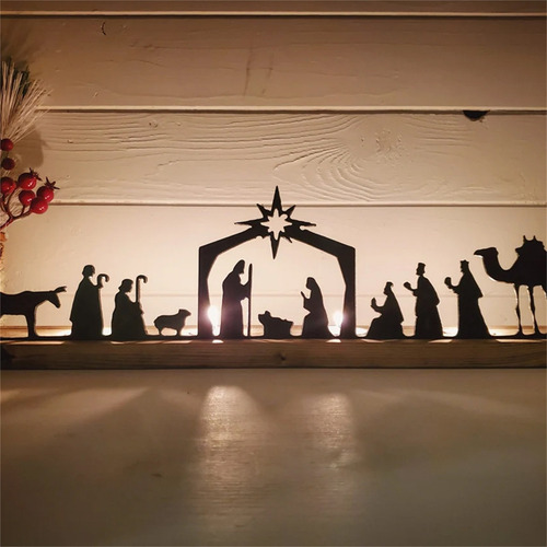 Belenes Con Luz Nocturna En Forma De U Para Navidad E India