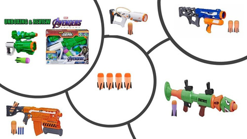 Cohetes Misiles Repuestos Compatibles Con Nerf (Usado)