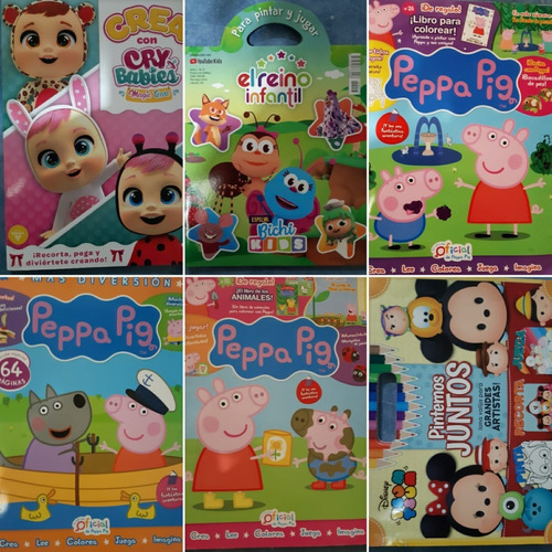 Lote X 10 Revistas Disney - Peppa - Lol - Superheroes Y Mas