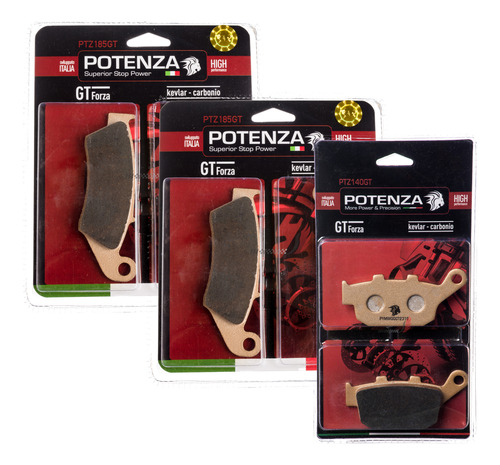 Kit Pastilha Potenza Diant+tras Xl700 Transalp 185+140