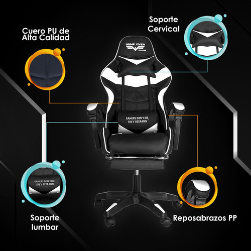 Imagen 5 de 5 de Silla De Escritorio Steelpro Rocket 2.0 Gamer Ergonómica