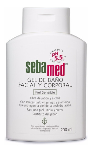Gel Baño Facial Y Corporal Sebamed Para Piel Sensible 200ml