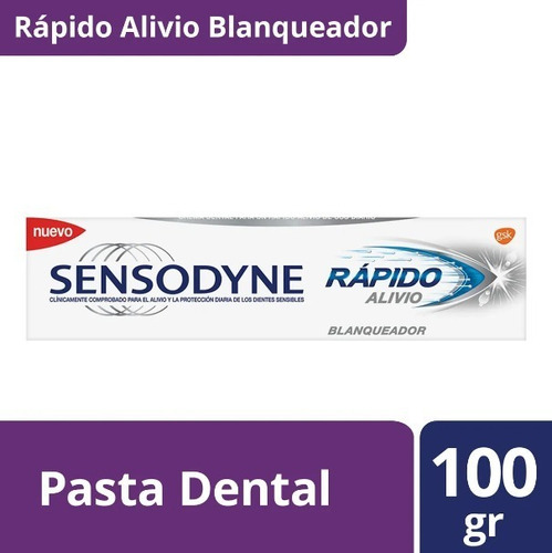 Sensodyne Rápido Alivio Blanqueador pasta dental 100g