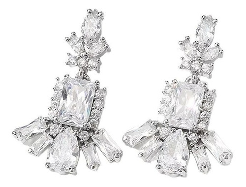 Aretes Cristales Brillantes Fiesta Elegantes 