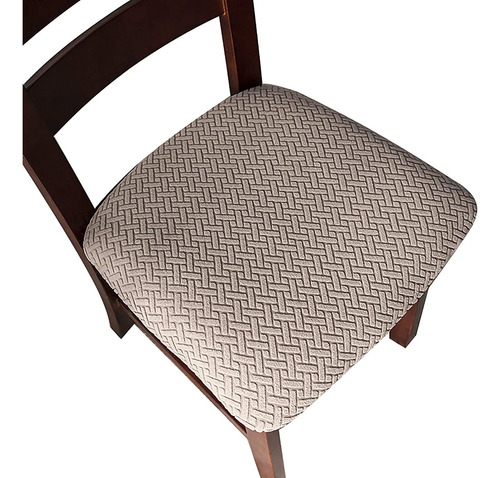 Fundas De Asiento De Comedor, Color Gris Pardo, 4 Piezas