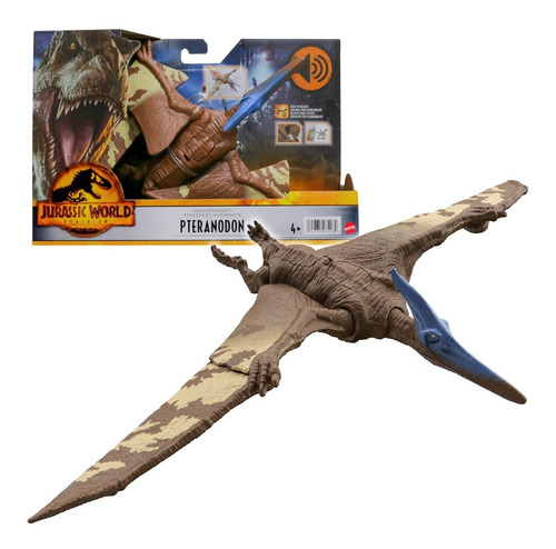 Imagem 1 de 10 de Jurassic World Pteranodon Roar Strikers Com Som - Mattel