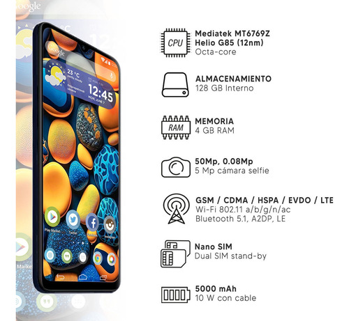 Celular Xiaomi Redmi 12c Ips 6,7'' 4/128 Gb 2023 Nuevo Dimm
