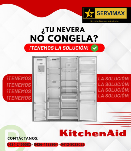 Servicio Autorizado Kitchenaid Nevecon, Neveras 