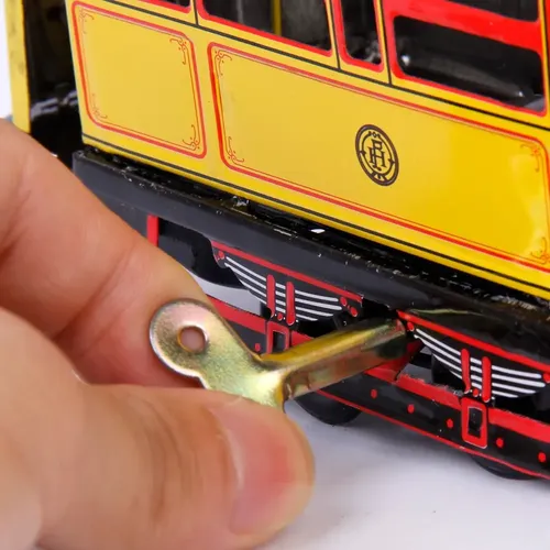 Coche De Hojalata Retro Con Cuerda - Juguete Coleccionable Para Adultos Con Movimiento Aleatorio