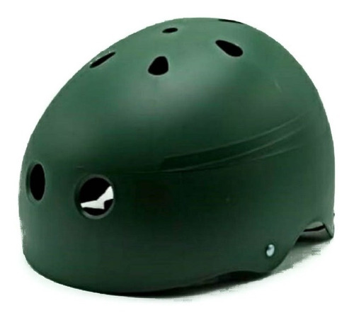 Imagen 2 de 7 de Casco De Skate, Longboards No Name Calidad Verde Militar