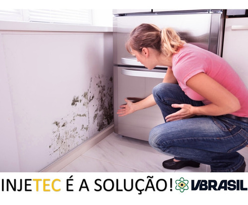 Kit Com 5 Injetec Impermeabilizante Elimina Umidade