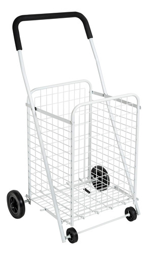 Carrito De Compras Metálico Plegable C/ Ruedas Multiuso 94cm