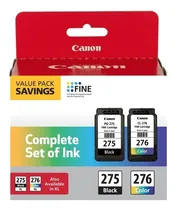 Comprar Set De Cartuchos De Tinta Para Impresora Canon 275 Y 276 Paquete de valor de cartuchos Negro\u002FTricolor (4988C005) Compatible con TS3520\u002F3522\u002F4722\u002F3720\u002F3722, TR4720