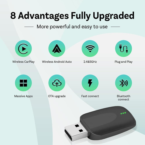 .. Mini Adaptador Inalámbrico For Carplay Y El Coche