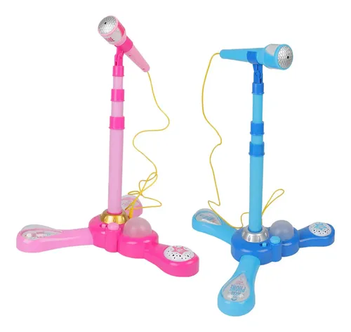 Micrófono de Karaoke para niños: Soporte de Canto Ajustable, Juguete Musical portátil, Escenario Iluminado | Modo de Rendimiento de Luces súper Genial, Estructura Duradera electrónica ABS Micrófono de Karaoke para niños: Soporte de Canto Ajustable, Juguete Musical portátil, Escenario Iluminado | Modo de Rendimiento de Luces súper Genial, Estructura Duradera electrónica ABS
