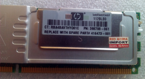 Imagem 3 de 5 de Memoria Servidor Ecc Samsung 4gb Pc2-5300f Ddr2 M395t5160qz4