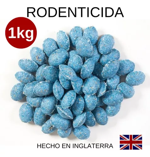 VENENO PARA RATAS PELLETS 100 GR AZUL RATIDEL