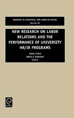 Libro New Research On Labor Relations And The Performance...