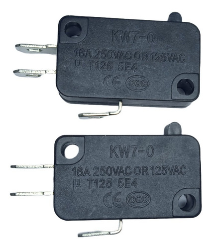 2 Pzas. Micro Interruptor Switch Microondas, 16a 250v / 125v