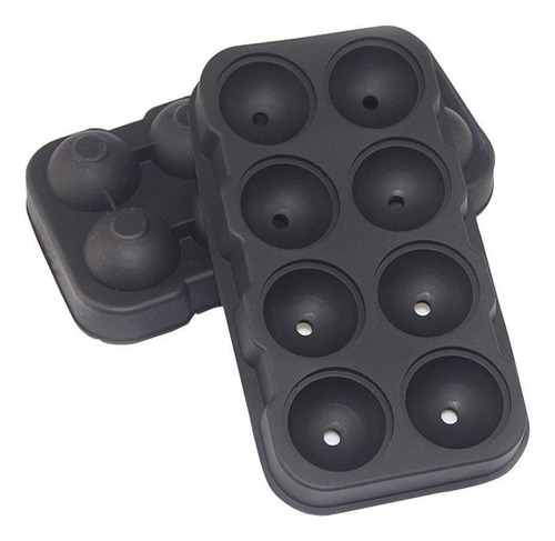 . 2 Moldes For Hielo Esferas Gigantes Silicón - 8 Espacios
