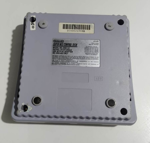 Super Nintendo Baby + Top Gear 2 Cinza (Usado)