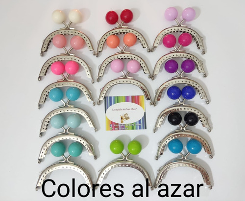 Boquilla Para Monedero Plata 10pzcolores Mixtos Bola Lisa 