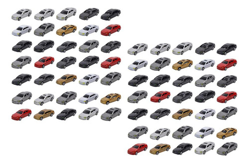 100 Piezas Ho Escala Modelo De Coche 1:87 Edificio Tren