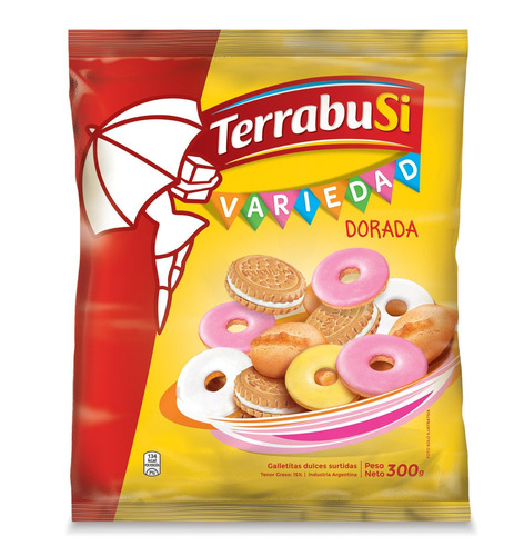 Imagen 1 de 1 de Galletita Terrabusi Variedad dorada 300 g