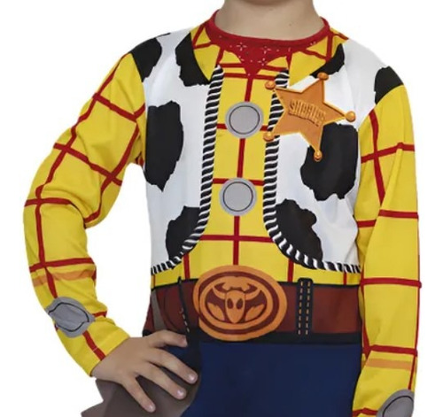 Disfraz Vaquero Woody Toy Story Original 5 6 Años + Sombrero Amarillo 5 - 6 Años Sombrero