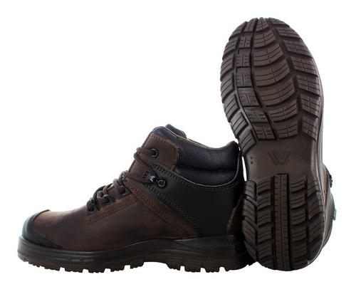 Van Vien Bota Casquillo Cafe Para Hombre 79767