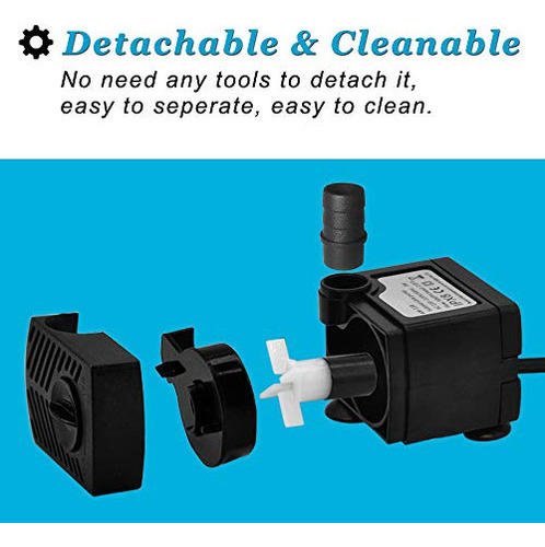 Bomba Sumergible, Pequeña Bomba Para Fuente (5w 350l / H) P