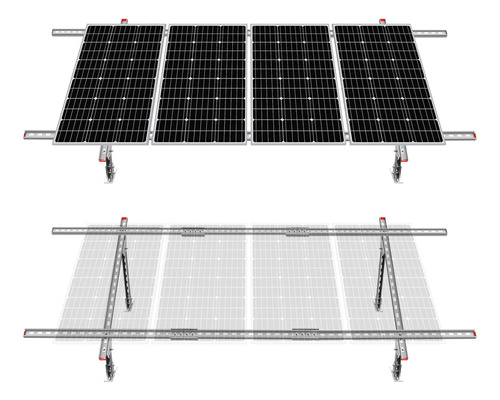 Eco-worthy Kit De Soportes De Montaje De Panel Solar Ajustab