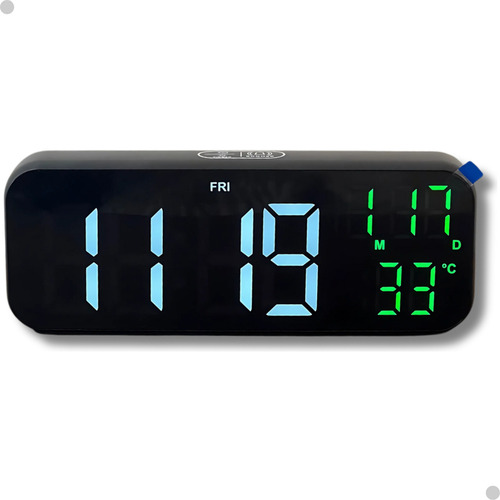 Relógio Mesa Digital Alarme Led Touch Temperatura 110/220