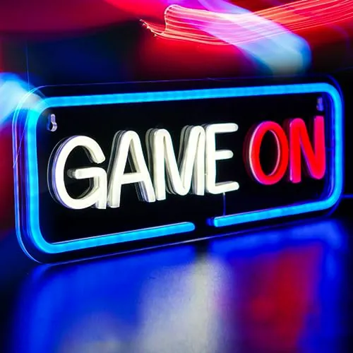 Luces Led Game On - Decoración De Pared Para Sala De Juegos