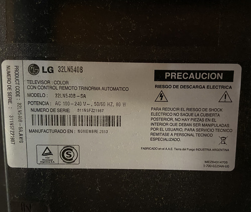 Televisor Lg Led 32 | Tv Lg 32 Pulgadas | Con Detalle (Usado)