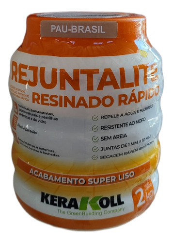 Rejunte Resinado Rejuntalite 2kg Kerakoll Pau Brasil