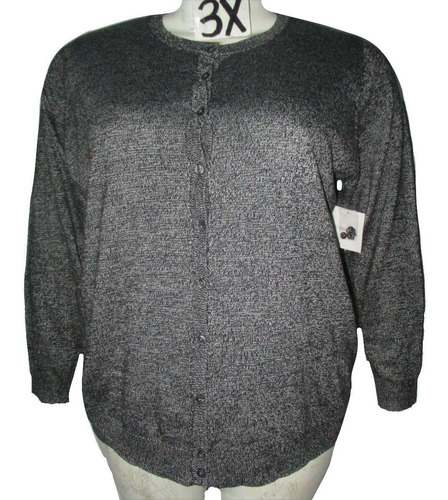 Sweater Gris Nevado De Mujer Talla 3x (42/44) Croft&barrow