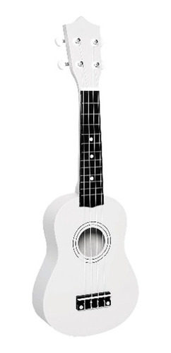 Imagen 5 de 8 de Ukelele Soprano Midiplus De Madera Con Funda Color Blanco