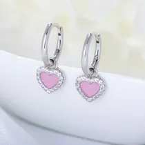 Comprar Elegantes Pendientes De Circonio De Plata De Ley 925 De Alta
