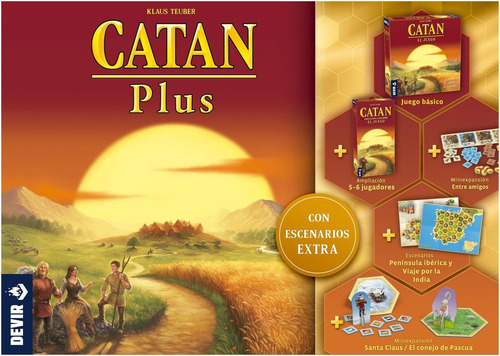 Catan Plus 2023 Juego Mesa Devir Ampliacion Mini Expansión