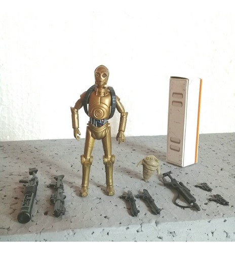 Star Wars C-3po Com Baby Jada 9cm Hasbro Usado C/7 Armas (Usado)