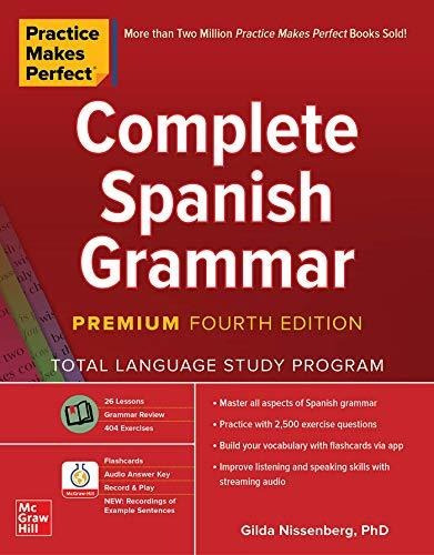 Libro Practice Makes Perfect: Complete Spanish Grammar, P...