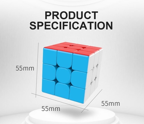 Imagem 3 de 5 de Meilong 3c Cubo Mágico 3x3x3 Moyu Colorido Pronta Entrega