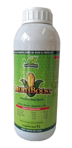 Multi Boost 1 Lt Nutriente Para Llenado Rapido De Maiz