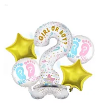 Comprar Globo Set Revelacion De Genero Bebe Foil 