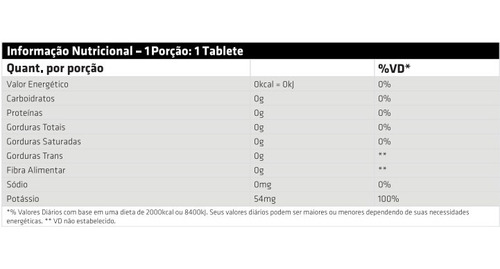Potássio Quelato (100 Tabletes) - Performance Nutrition
